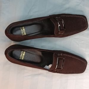 Stuart Weitzman, Armorous, Cola Suede, Buckle, pump, size 9n